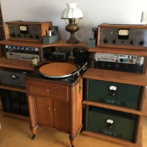 ブラックチェリー, tubeamp, 真空管, shure, ampex, アナログプレーヤー, レコード, altec1670, rca70b, 自然素材, オーディオラック, 辻ウッドテクニカル, オーダー家具 アンティークオーディオのレストア